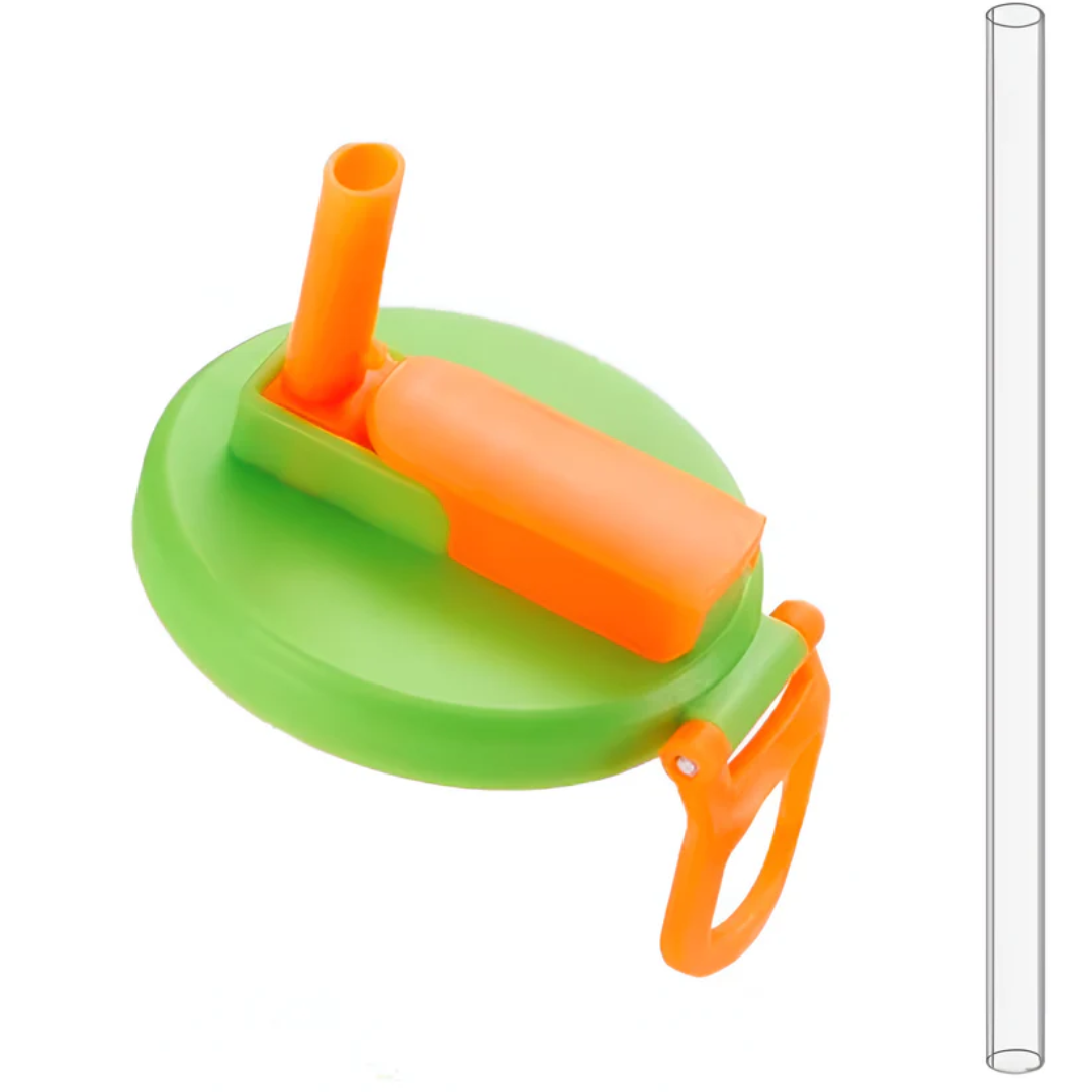 Protective, Eco-Friendly & Reusable Can Lid & Straw Set